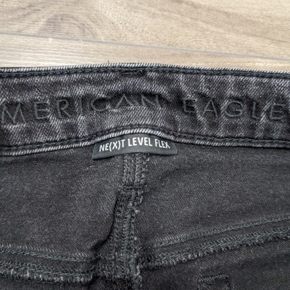 AMERICAN EAGLE x YOUNG MONEY Stacked Skinny Jeans 30 x 34 Black Long Inseam - Picture 2 of 6